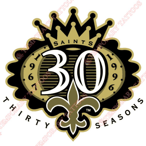 New Orleans Saints Customize Temporary Tattoos Stickers NO.618